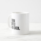 データおもしろいアナリストIデータにコーヒーを変換 コーヒーマグカップ (正面左)