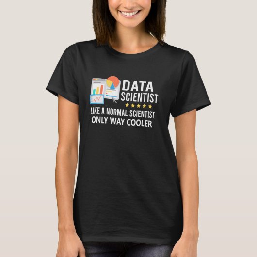 データおもしろいサイエンティスト定義コンピュータサイエンス Tシャツ (正面)