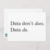 データが動作しない、データが動作しない |データは複数のTシャツ ポストカード (正面/裏面)