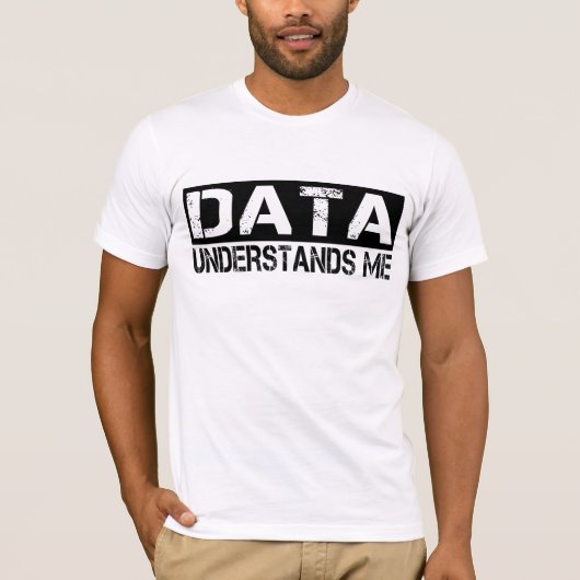 データが自分を認識 Tシャツ (正面)
