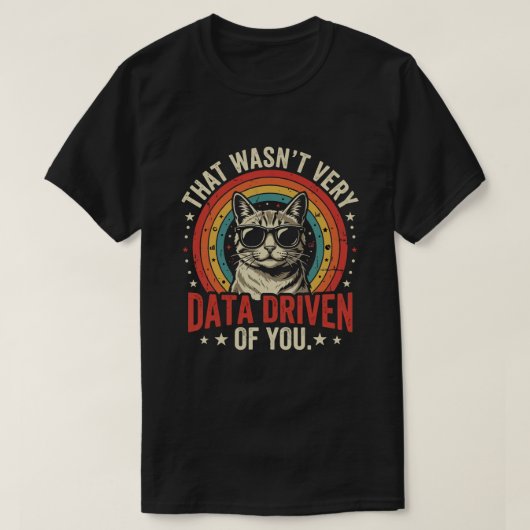 データとはあまり関係のない面白いデータアナリストの引用 Tシャツ (デザイン正面)