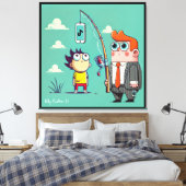 データのフィッシング キャンバスプリント (インサイチュ (寝室))