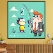 データのフィッシング キャンバスプリント (インサイチュ (リビング))