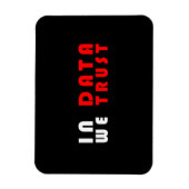 データの中で我々は信頼する マグネット (縦)