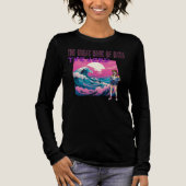 データの大波 トライブレンドTシャツ (正面)