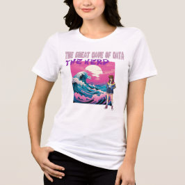 データの大波 トライブレンドTシャツ