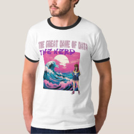 データの大波 Tシャツ