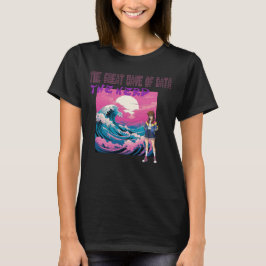 データの大波 Tシャツ