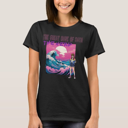 データの大波 Tシャツ (正面)