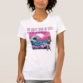 データの大波 Tシャツ