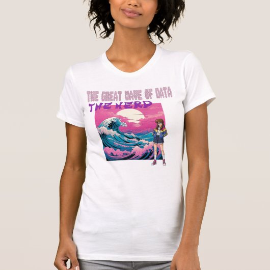 データの大波 Tシャツ (正面)