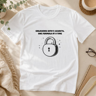 データの秘密を解き明かす公式分析の魔法使い Tシャツ