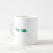 データを取得 | 情報探索者 分析デザイン コーヒーマグカップ (正面左)