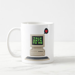 データを自分のヴィンテージ・コンピュータに話す コーヒーマグカップ