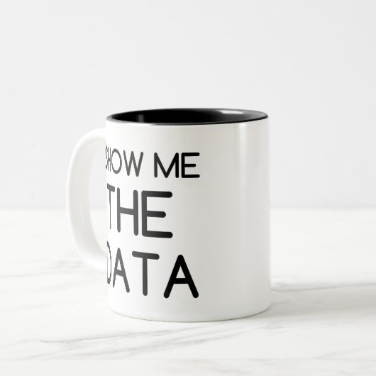 データを表示する ツートーンマグカップ (正面左)