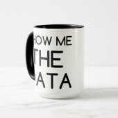 データを表示する マグカップ (正面左)