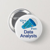 データアナリストに声を上げる 缶バッジ (正面&裏面)