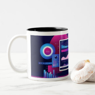 データアナリストコーヒーカップ ツートーンマグカップ