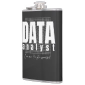 データアナリストデザイン – スプレッドシー得トを持っている フラスク (左)