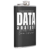 データアナリストデザイン – スプレッドシー得トを持っている フラスク (右)