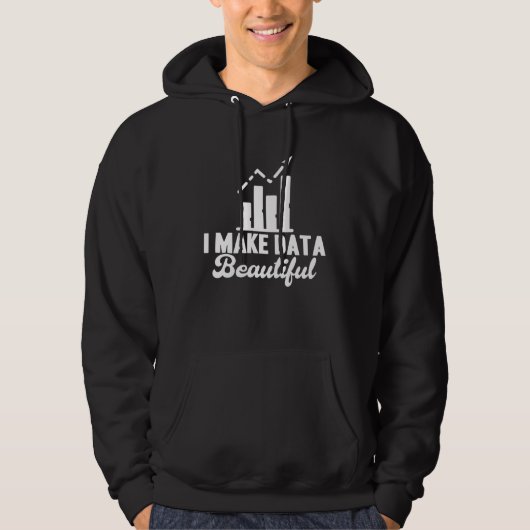 データアナリスト データを美しくする データサイエンティスト パーカ (正面)