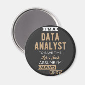 データアナリスト マグネット (正面/裏面)
