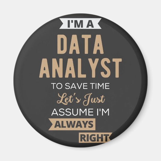 データアナリスト マグネット (正面)