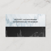 データアナリスト | 株式市場燭台グラフ 名刺 (裏面)