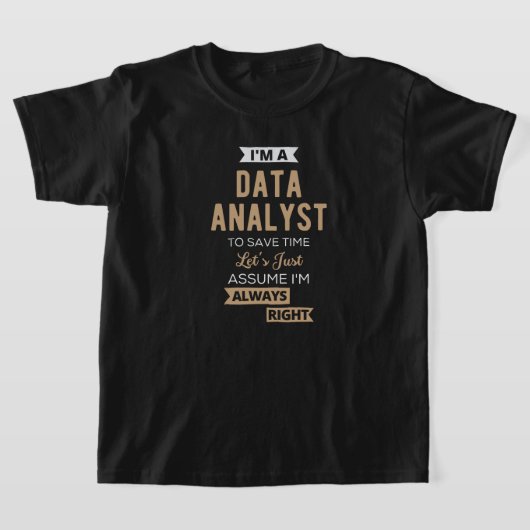 データアナリスト Tシャツ (レイダウン)