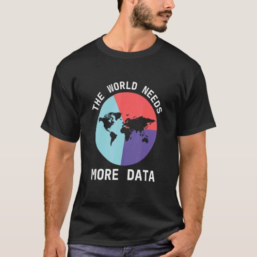 データアナリストWorld Input Information Digital Analy Tシャツ (正面)
