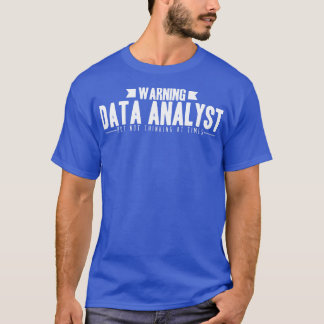 データアナリス警告ト Tシャツ