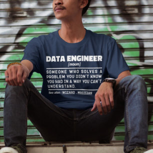 データエンジニア名詞計算クールスペシャリストおもしろい Tシャツ