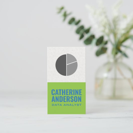 データグラフ円グラフ |情報アナリスト 名刺 (スタンド正面)