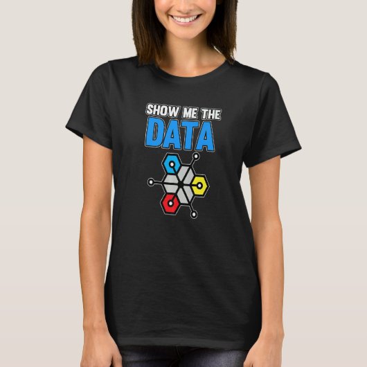 データコンピュータサイエンティストデータアナリストGを表示 Tシャツ (正面)