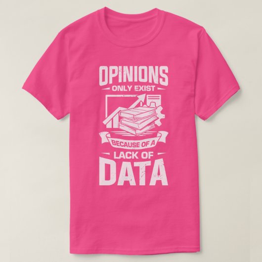 データサイエンスアナリストサイエンティストギフト Tシャツ (デザイン正面)