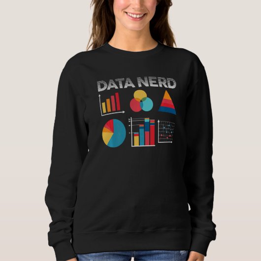 データサイエンスサイエンティストData Analyst Researcher Dat スウェットシャツ (正面)