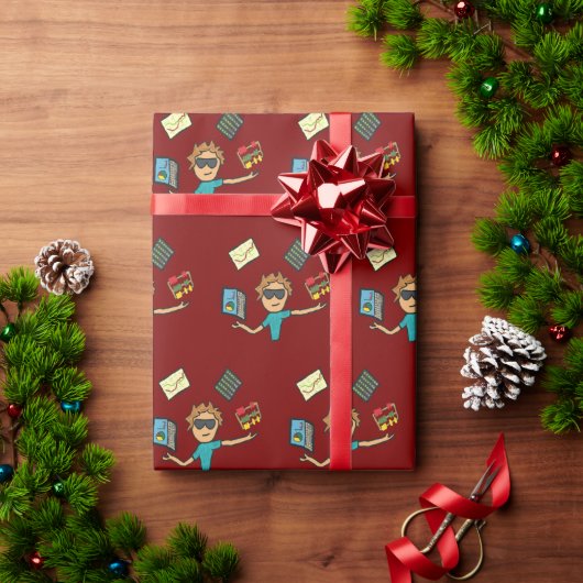 データサイエンス ラッピングペーパー (クリスマスギフト)