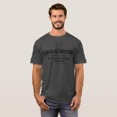 データサイエンティストデータアナリストの定おもしろい義 Tシャツ (正面フル)