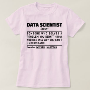データサイエンティスト名詞統計引用文おもしろい引用文 Tシャツ
