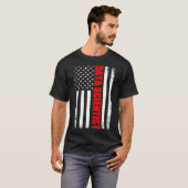 データサイエンティスト国旗データサイエンスマイニングアナリスト Tシャツ (正面フル)