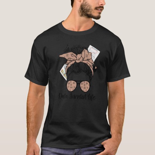 データサイエンティスト生命データサイエンスメッセージBun Premium Tシャツ (正面)