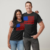 データサイエンティスト米国国旗データサイエンスマイニングアナリスト Tシャツ (ユニセックス)