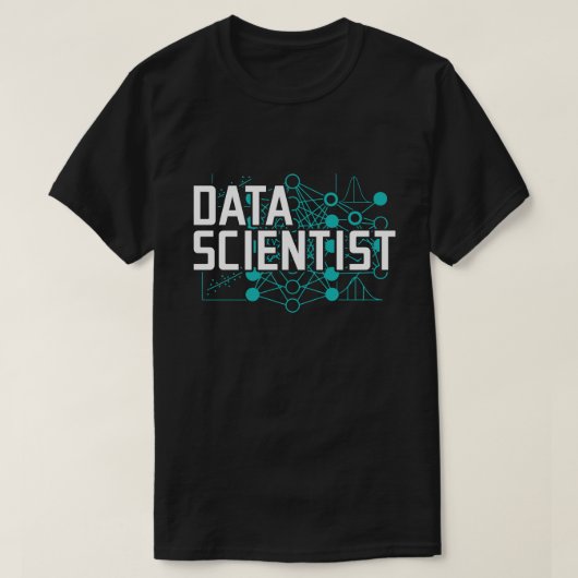 データサイエンティスト データアナリスト ギフト Tシャツ (デザイン正面)