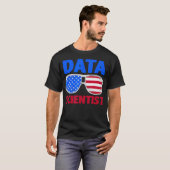 データサイテ学ィストのデータサイエンスマイニングアナリスト Tシャツ (正面フル)