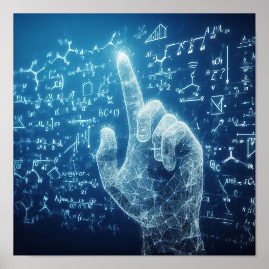 データシートと相互作用する人間型 ポスター (正面)