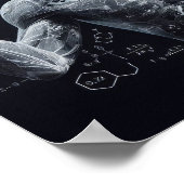 データシートにスーパーインポーズされたヒューマノイド ポスター (角)