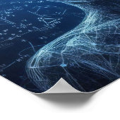 データシートにスーパーインポーズされたヒューマノイド ポスター (角)