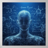 データシートにスーパーインポーズされたヒューマノイド ポスター (正面)