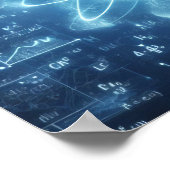 データシートにスーパーインポーズされたヒューマノイド ポスター (角)