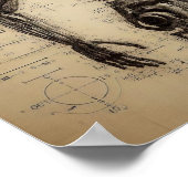 データシートにスーパーインポーズされたヒューマノイド ポスター (角)